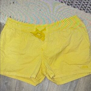 Yellow Women's Athletic Shorts